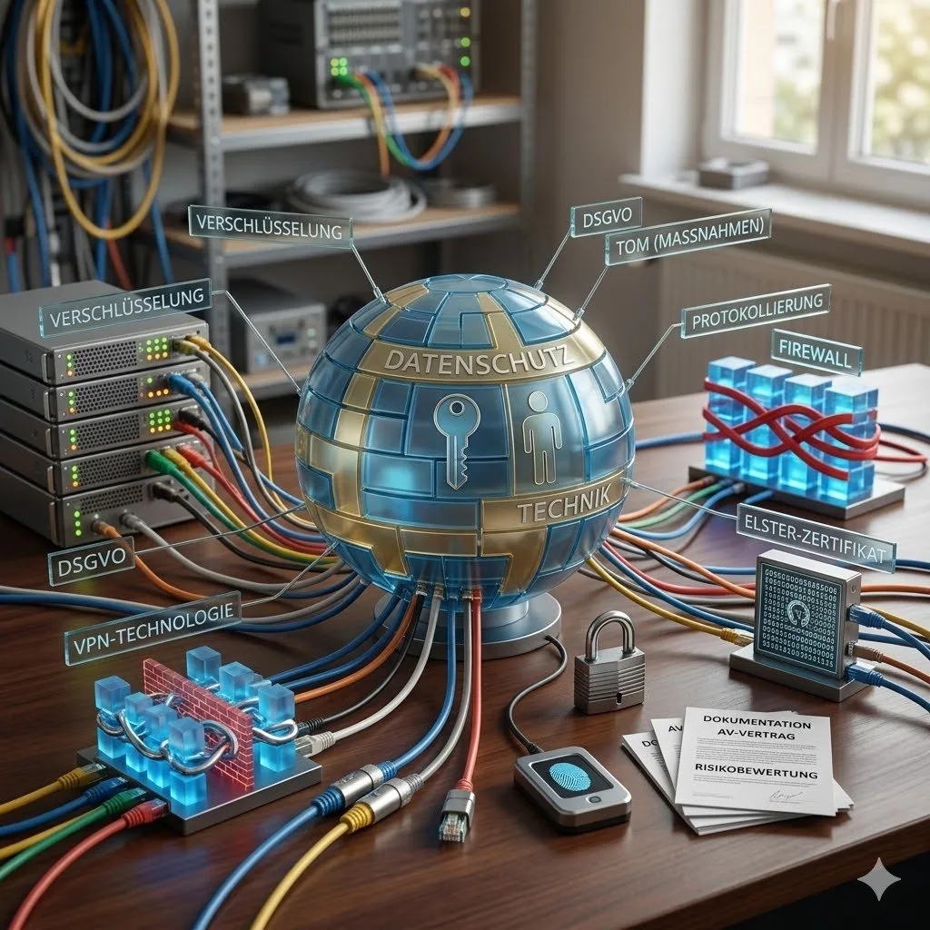 DSGVO technisch umsetzen: Datenschutz, Verschluesselung, Firewall und Protokollierung