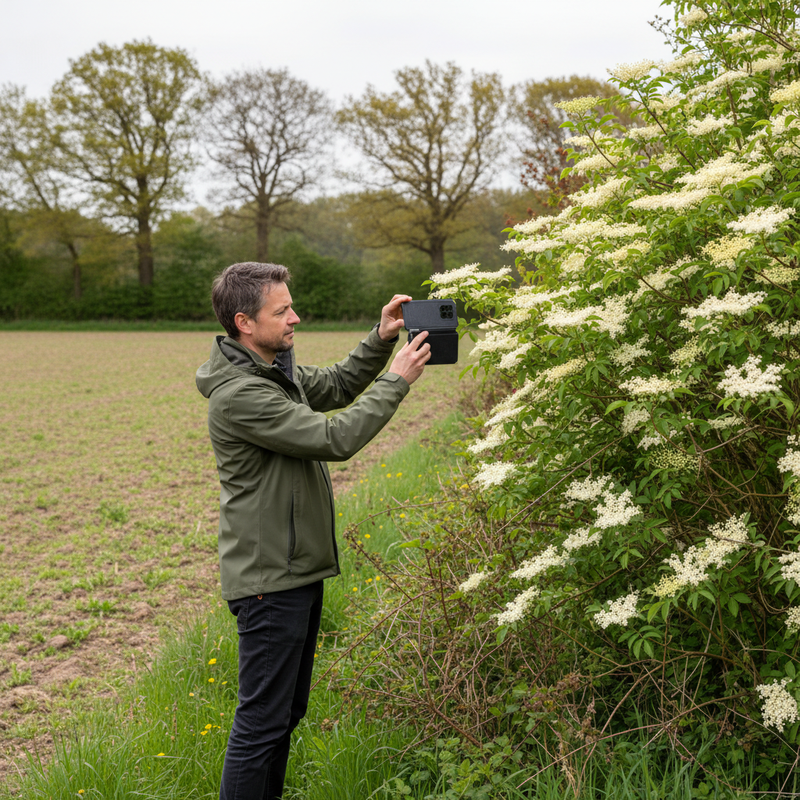 fotowerk© &ndash; Pestizid-Drift von Spritzmaschine auf benachbarte Bienenstand-Wiese in Westfalen