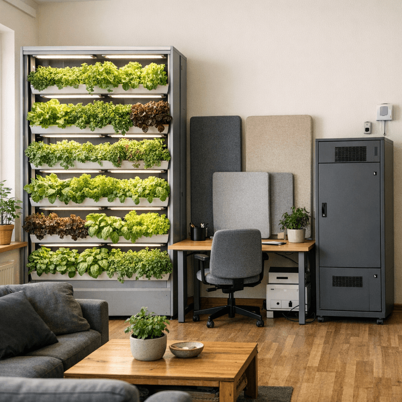 Mikro-Gärtnerei für Büroflächen