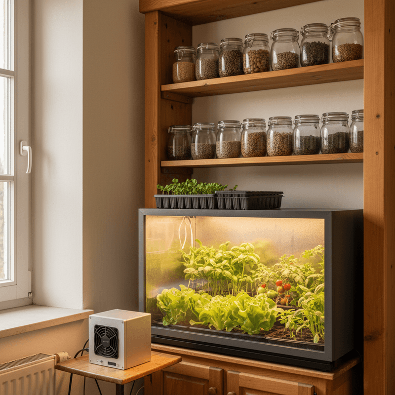 Mikro-Gärtnerei für Selbstversorger