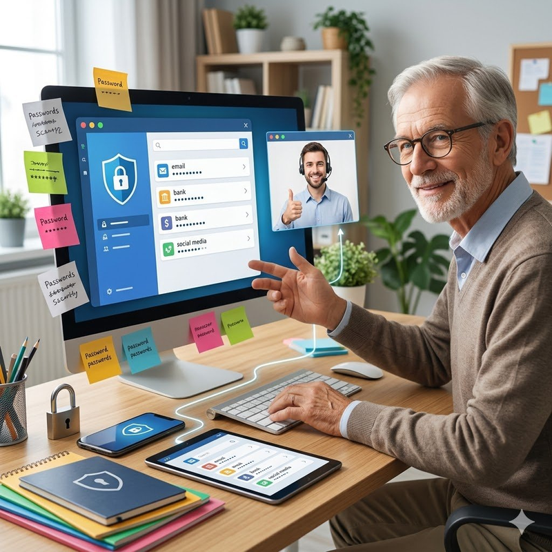 Passwort-Management per Fernwartung – sicher und uebersichtlich