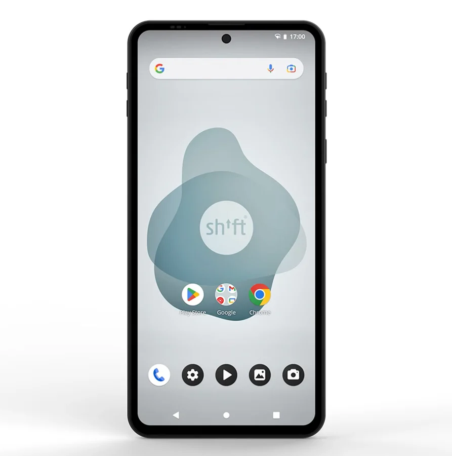 SHIFTphone 8, Frontansicht des in Deutschland montierten modularen Smartphones