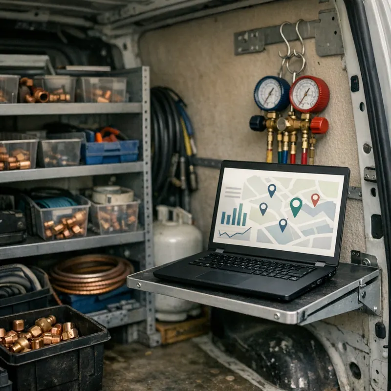 Werkzeug und Material eines Technikers